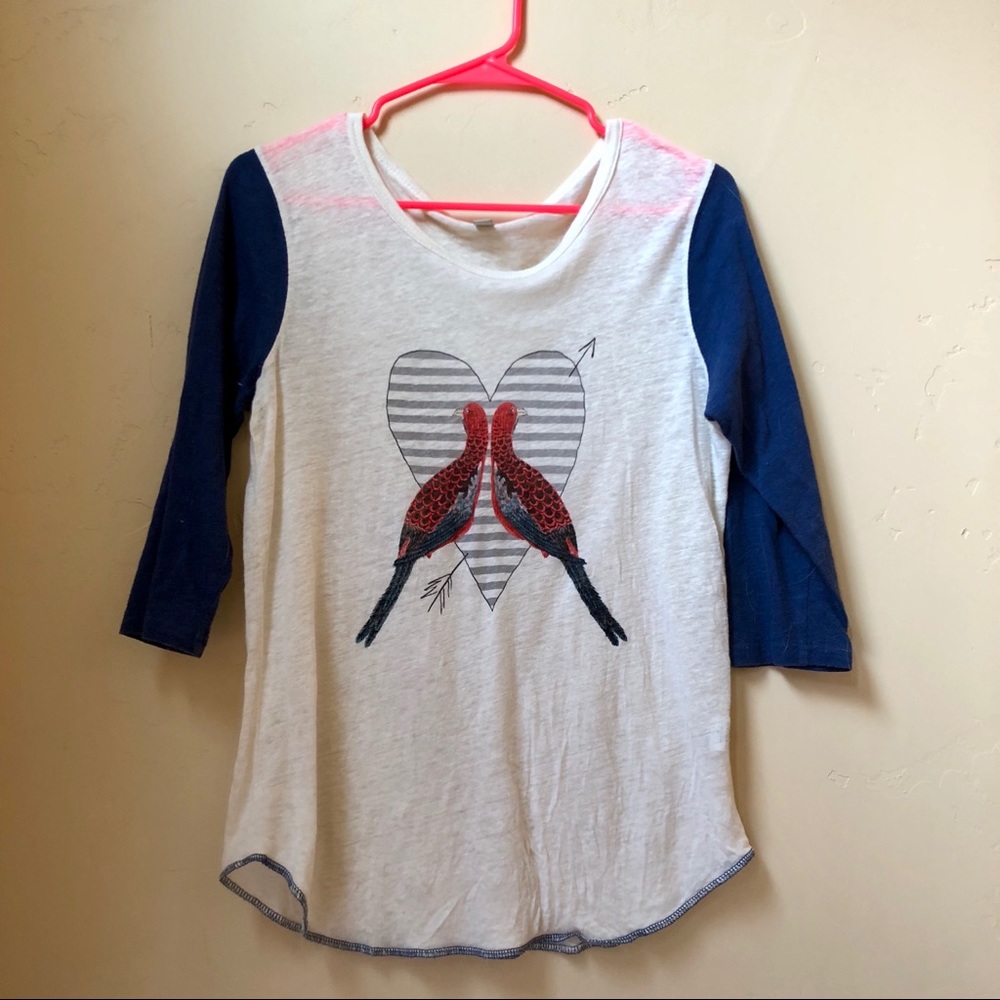 🌟LAST CHANCE🌟 J Crew cute love bird tee